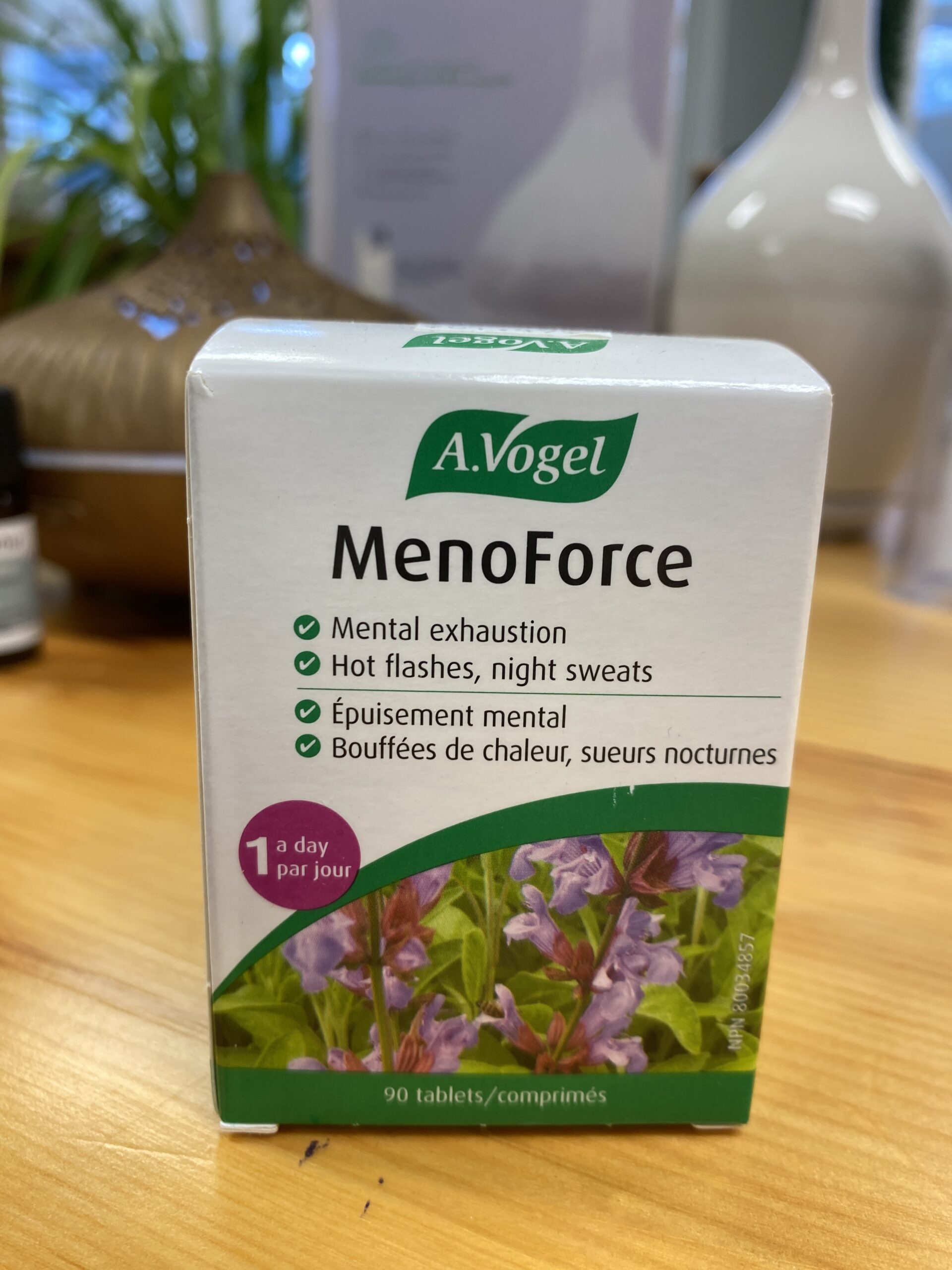 MénoForce, produit végétalien, sans gluten ni lactose, contre la ménopause - Rest'Actif Lévis