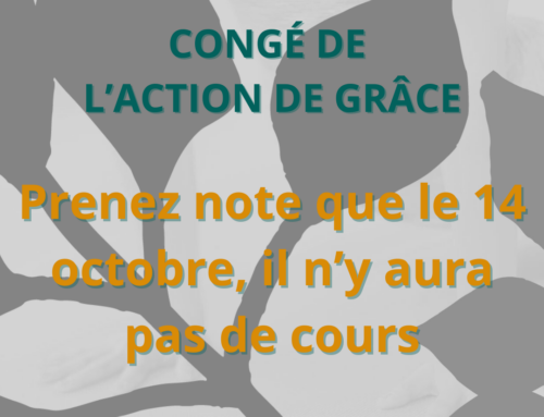 Congé Action de grâce