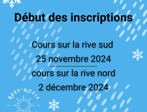 Inscriptions hiver 2025